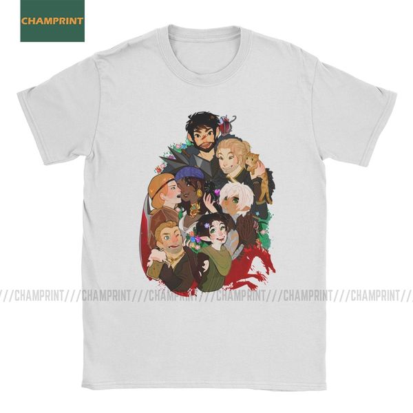 

dragon age 2 champions men t shirts fenris iron bull garrett hawke game vintage tees short sleeve t-shirts 100% cotton