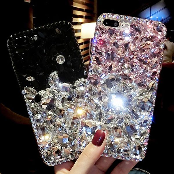 

cgjxssunjolly rhinestone case diamond bling phone cover coque fundas for samsung galaxy s9 /s8 plus s7 /s6 edge plus s5 s4 note 9 8 5 4 t190
