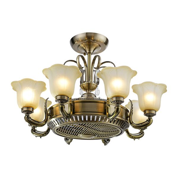 

electric fans chinese invisible negative ion fan light living room simple dining lighting bedroom with remote control led ceiling