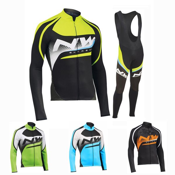 

northwave cycling jersey 2020 pro team nw bike spring/autumn long sleeve set ropa ciclismo bike uniform cycling clothing, Black;blue