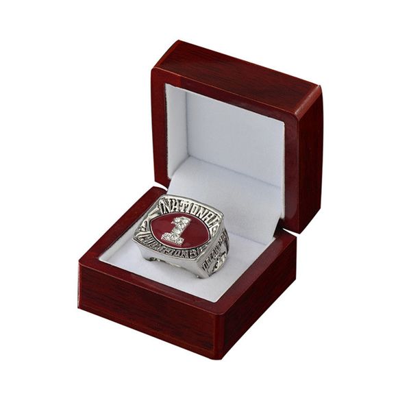 

new arrival champions ring 1985 oklahoma sooners championship ring fan gift wholesale fast shipping, Golden;silver