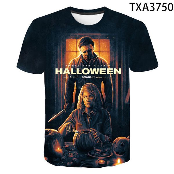 

new michael myers clothing wild street trend 3d print shirts harajuku aesthetic horror men clothing