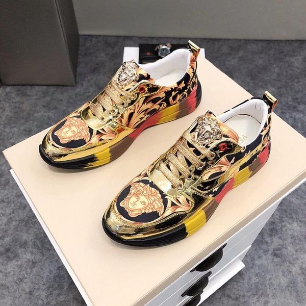 

2021w limited men 's color -matched printed sneakers ,casual and comfortable shoes ,fashionable low -shoes ,original box packaging, Black