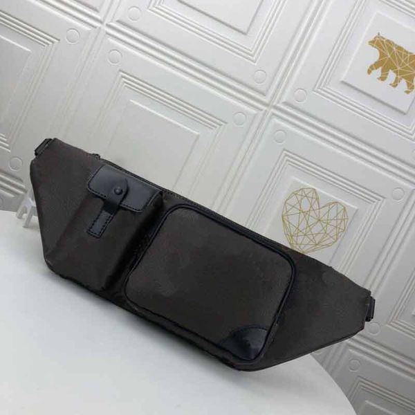 

m45337 bumbag fannypack genuine leather l flower pattern pocket purse bags fashion bag man waist bag belt purse bags