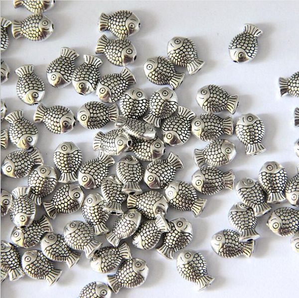 

epacket dhl diy exquisite ancient silver fish-shaped charms spacer pendant gsxd005 jewelry charm pendants, Bronze;silver