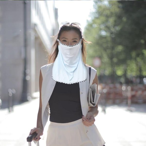 

2pcs face вуаль мода прочных шеи гвардия шея шарф шарф женщины, Blue;gray