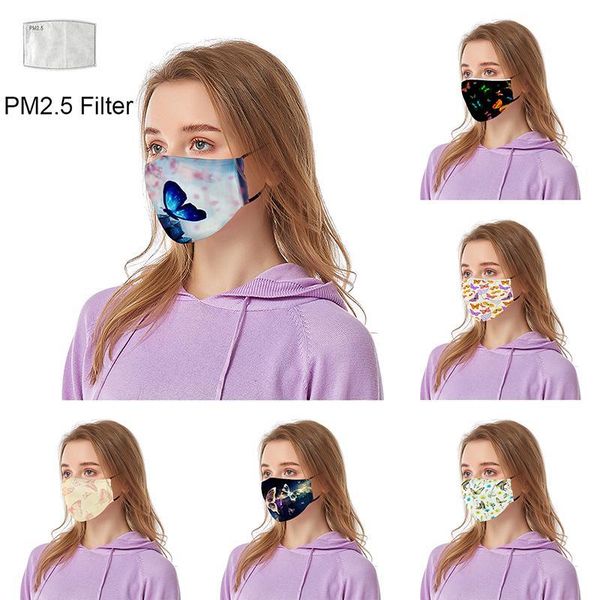 

parody 3d printed mask cross-border filter face masks butterfly face with face dust-proof personalized mask designer breathable mmj2010 oqy