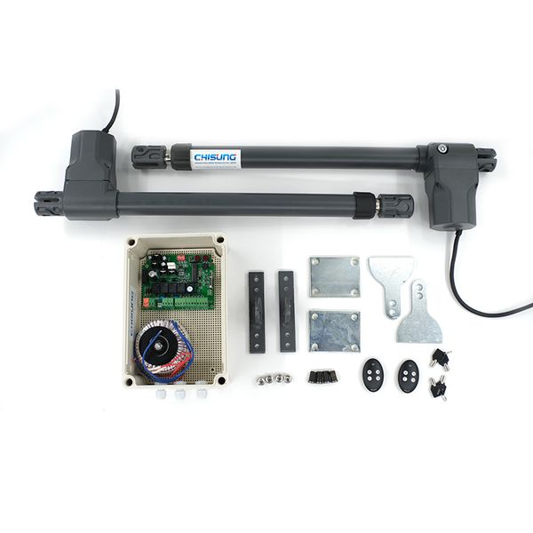 

cssgo-05 dc24v automatic swing gate opener 500kg electric linear actuator double arms swing gate motor kit