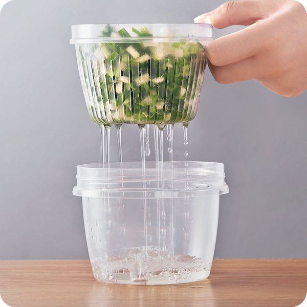

drain sealed box for ginger garlic onion refrigerator crisper debris refrigerator storage boxes drawer kitchen organizer case