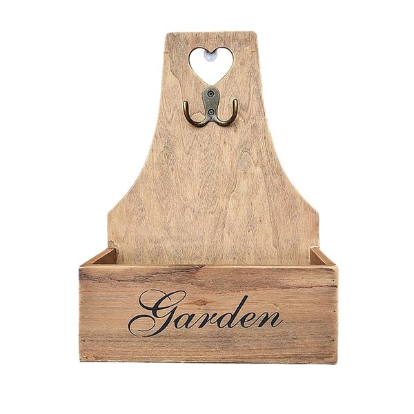 

deskkey hooks home office space saving wooden rack wall hanger storage box