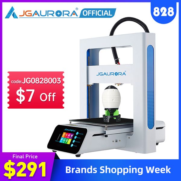 

printers jgaurora 3d printer a3s diy kit metal frame half hour assemble filament run out detection resume print impressora