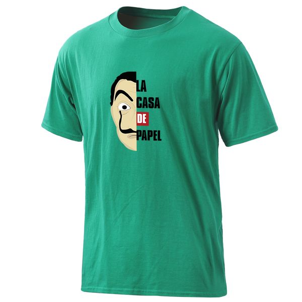 

la casa de papel mens hip hop summer t-shirts 100% cotton harajuku fashion clothing o-neck casual tee shirts streetwear homme