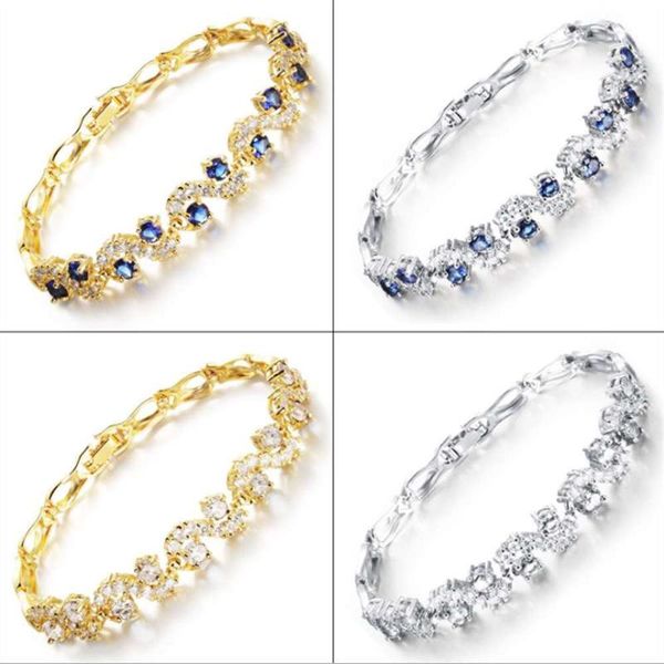 

women jewelry cooper alloy plating mosaic zircon bracelet so042, Black