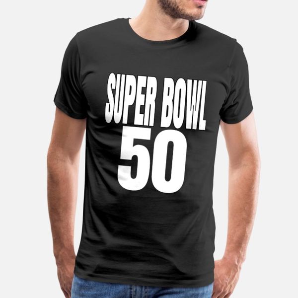 

super bowl 50 t shirt men customize short sleeve s-xxxl clothes anti-wrinkle building spring leisure shirt