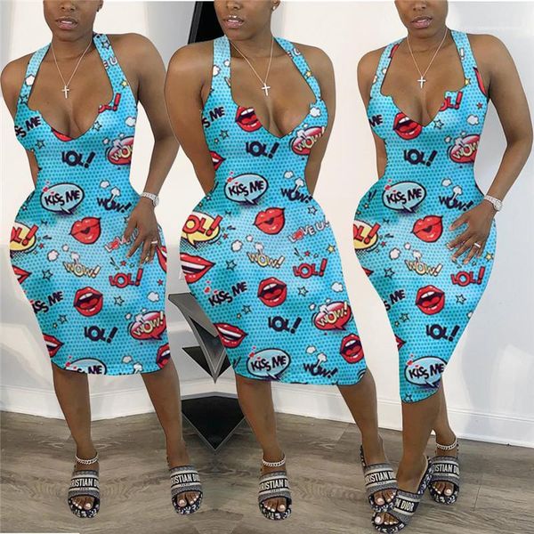 

fashion summer womens designer dress kiss me letter printed v neck spaghetti strap pencil dress casual female clothing dropshipping, Black;gray