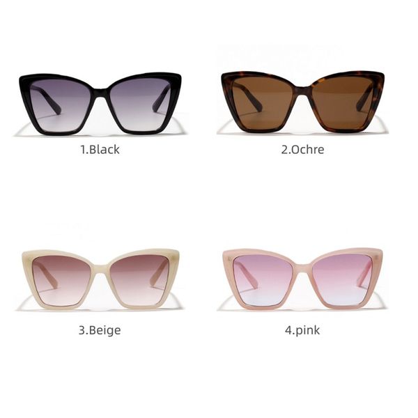 

x fashion retro literary 2020 ladies casual big frame sunglasses eyewear, Silver