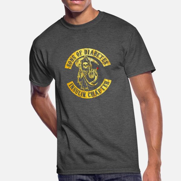 

sons of diabetes t shirt men designs tee shirt plus size 3xl homme interesting comfortable spring autumn pattern shirt