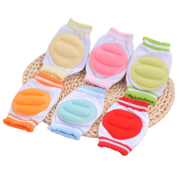 

1 pair baby knee pads protector kids children safety crawling elbow cushion infants knee pads protector baby, Pink;yellow