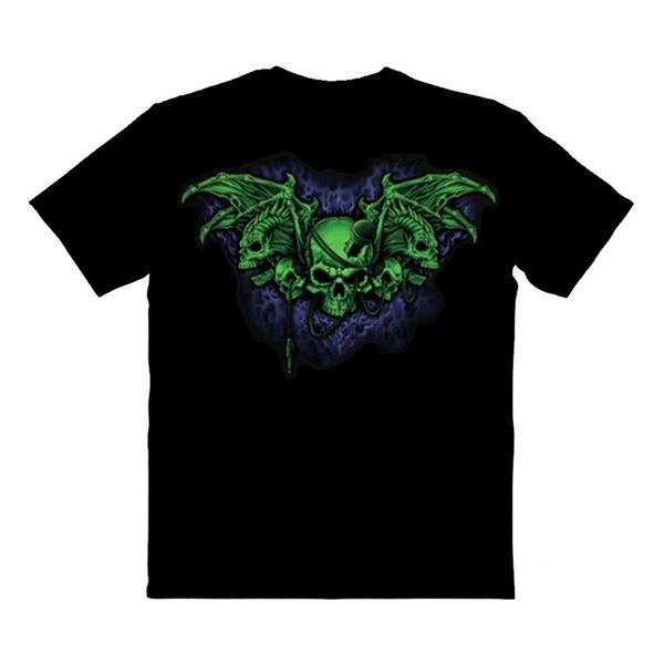 

крылатый демон black light реактивная horror tee