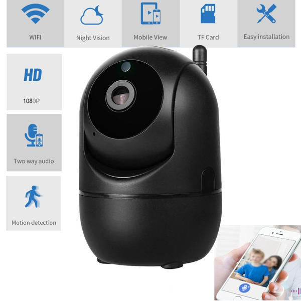 

wireless surveillance camera wifi hd night vision smart phone remote network indoor home small monitor 720p1080p