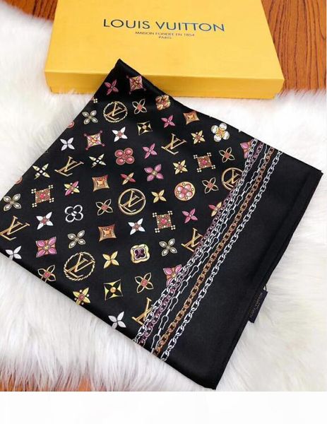 

2019 high-end designers double silk scarves fashionable spring and summer new printed scarves 180*65cm hot, Blue;gray