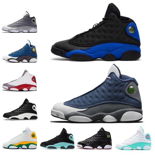 

men basketball 13 13s shoes island green hyper royal flint chicago bred playground 13s sneaker shoes size us 7-13