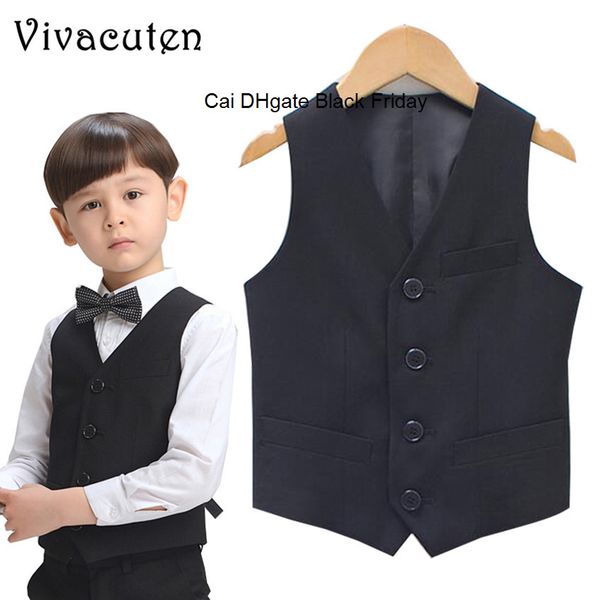 

brand boys wedding vest suits with bowtie fashion kids formal school performance suit plaid vest shirt pants clothing set f101, Camo