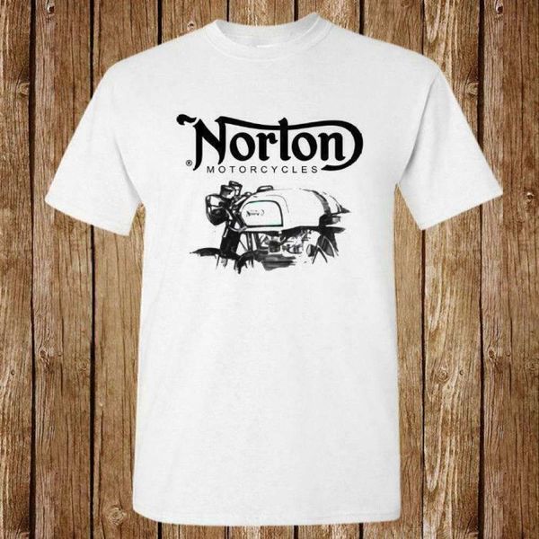 

new norton bsa indian motorcycle classic new usa size t shirt, White;black