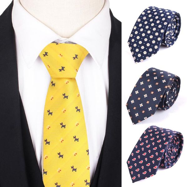 

cartoon neck ties for men women fashion casual floral tie for business classic mens neckties corbatas narrow men ties gravata, Black;gray