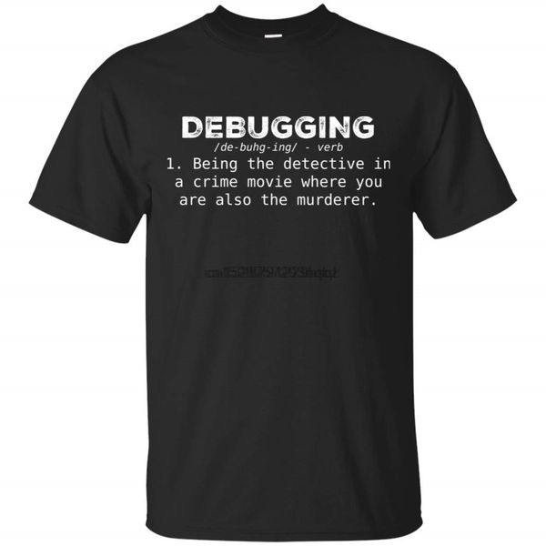 

debugging definition programmer funny jokes computer geeks t-shirt cotton t-shirt - novelty mugs gifts store