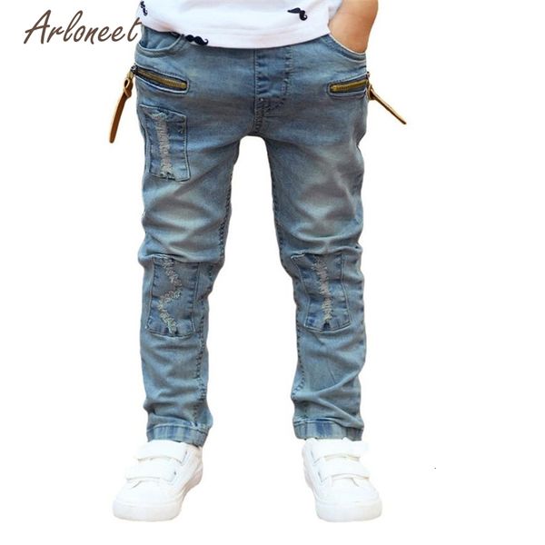 

winter fashion pants light blue baby boy solid handsome zipper stretch slim pale denim trousers pants drop shipped st22