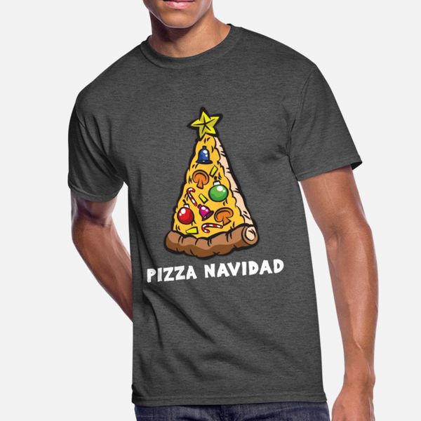 

pizza navidad italian christmas tree humor t shirt men customized tee shirt size s-3xl original loose humor summer style pictures shirt