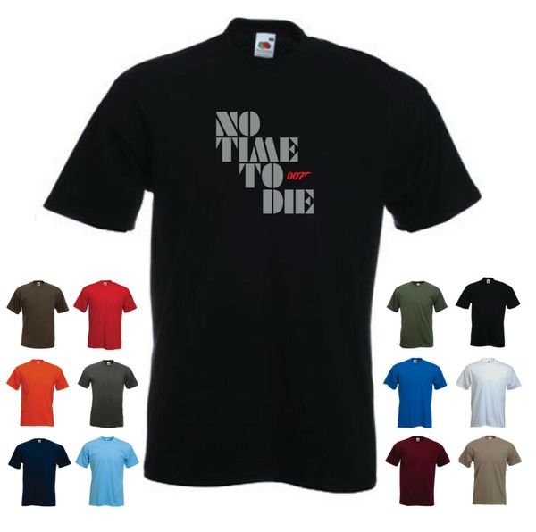 

no time to die' - 007 мужская пользовательские футболки black tee s-3xl