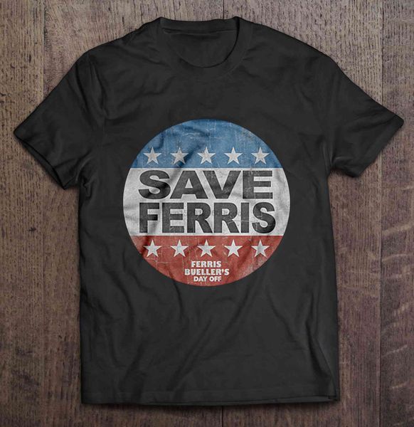 

день мужчины t shirt сохранить феррис ферриса буеллера logo version женщины футболка