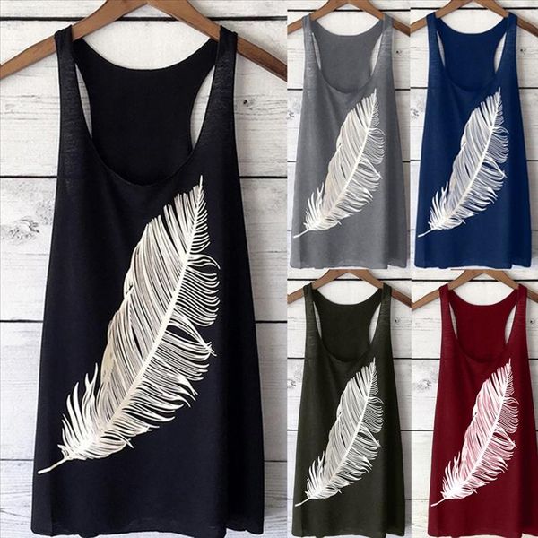 

женщина лето перо печать дамы длинного жилета мода streetwear modis топы негабаритной плюс размера тенниска poleras mujer sw, White