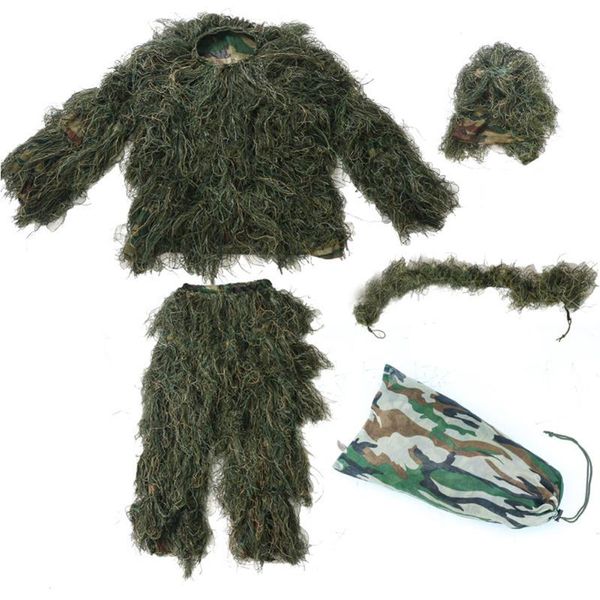 

hunting sets girl boy portable invisible gift soft elastic waist training outdoor suit camping lightweight children camouflage shooting, Camo