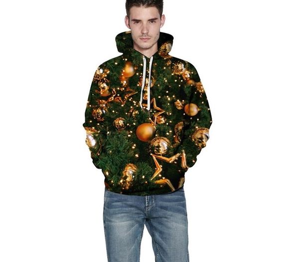 

christmas tree 3d hoodies sweatshirts women men cute cats coat hoodie jumper tracksuit pullover sweatshirt streetwear eur 3xl, Black