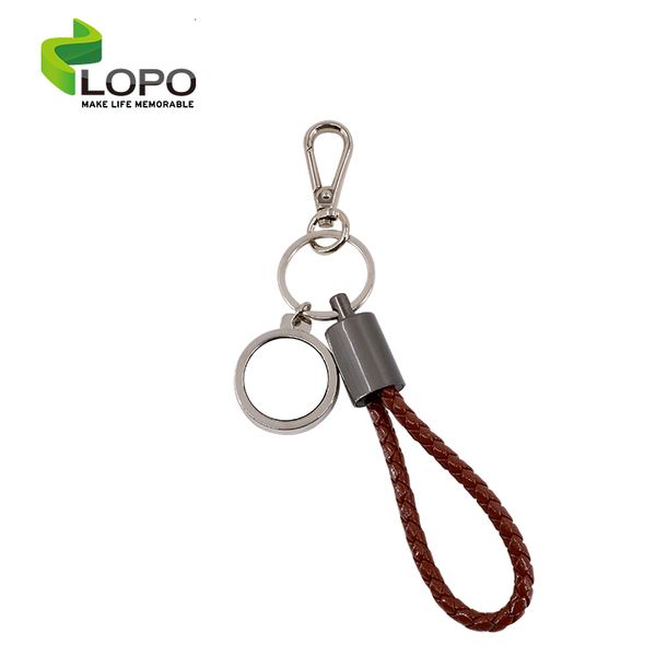 

multifunction new key chain sublimation blank pu key chain for heat press, Silver