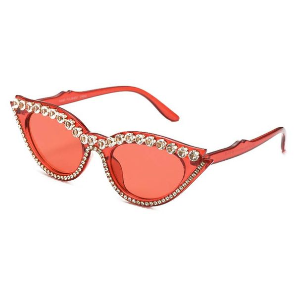 

rimless урожай rhinestone солнцезащитные очки sexy candy цвет cat eye солнцезащитные очки женщины женщины женщины очки triangle оттенки uv40, White;black