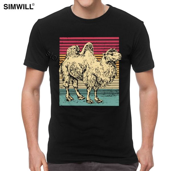 

retro 80s camel t shirt for men fashion summer cotton tees short sleeve brand humps graphic print t-shirt streetwear tshirt