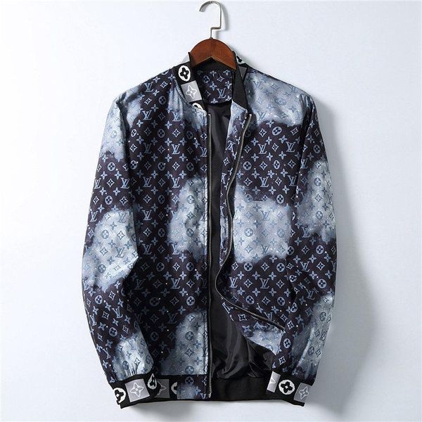 

mens zipper jackets laser reflective print windbreaker hoodie colorful luminous picture clothing mens fashion jackets m-3xl, Black;brown