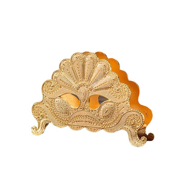 

storage zinc alloy hollowed out european style for kitchen napkin holder party