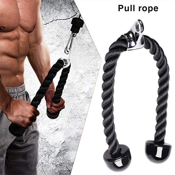 

fitness equipment nylon drawstring biceps drawstring triceps drawstring for exercise triceps, biceps, back, shoulder and abdom