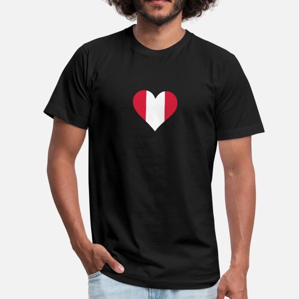 

a heart for peru t shirt men printed 100% cotton size s-3xl basic solid famous fashion summer original shirt