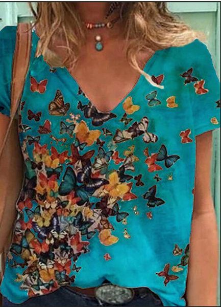 

женская футболка с напечатанным мода лето футболки casual v-образным вырезом короткие рукава тис дамы streetwear tshirt размер s-3xl, White