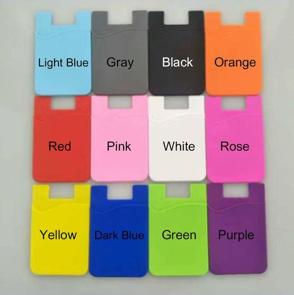 

cgjxsphone card pocket sticker 3m adhesive sticker id credit card wallet pocket pouch sleeve universal for smartphone with opp bag