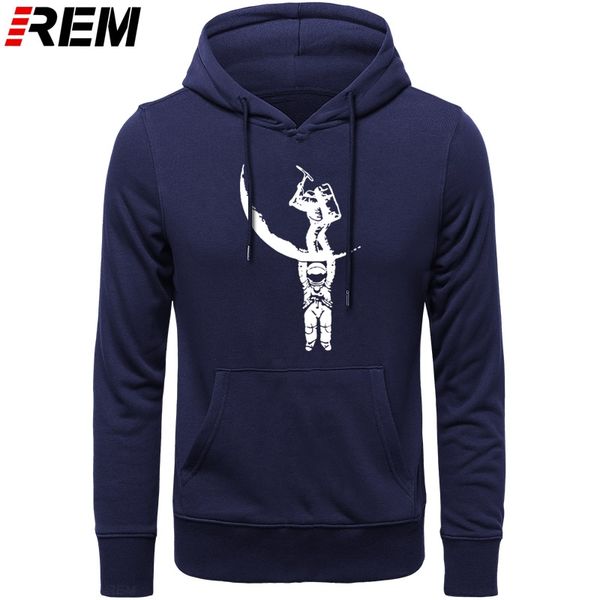 

rem космонавт выкопать on the moon смешной printed мужчины хлопок o-образным вырезом повседневная мультфильм мужчина крупногабаритные top то