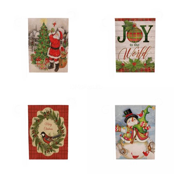 

christmas embroidery santa claus table runner flag ornaments dining table cover for party banquet decoration#841