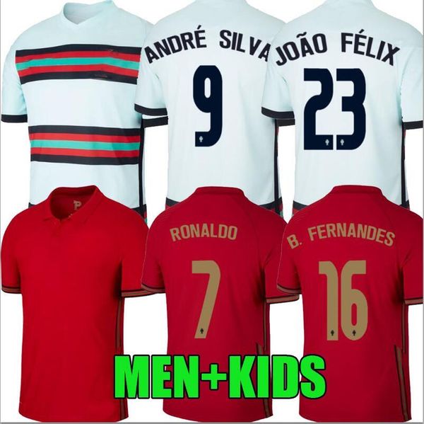 

20 21 ronaldo soccer jerseys national team joao felix 2020 2021 bernardo pepe b.fernandes camisa de futebol men kids kit football shirts, Black