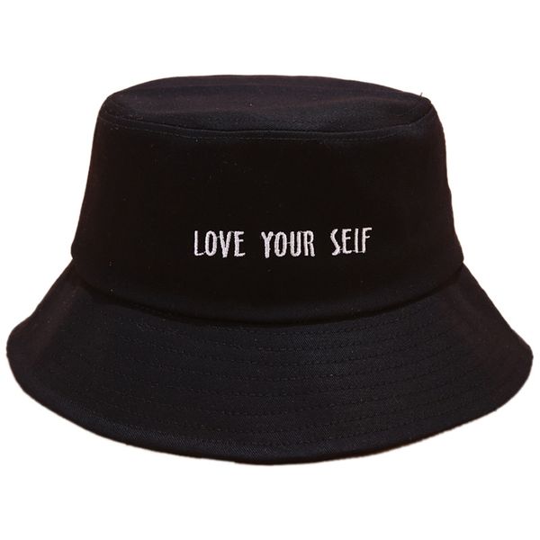 

wide brim hats fisherman hat female summer college wind embroidered basin cap student couple sunshade sun, Blue;gray